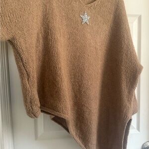 Cozy star  Asymmetrical poncho